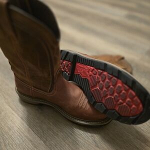 Red Wing Shoes Brown Western Boots with Red Sole